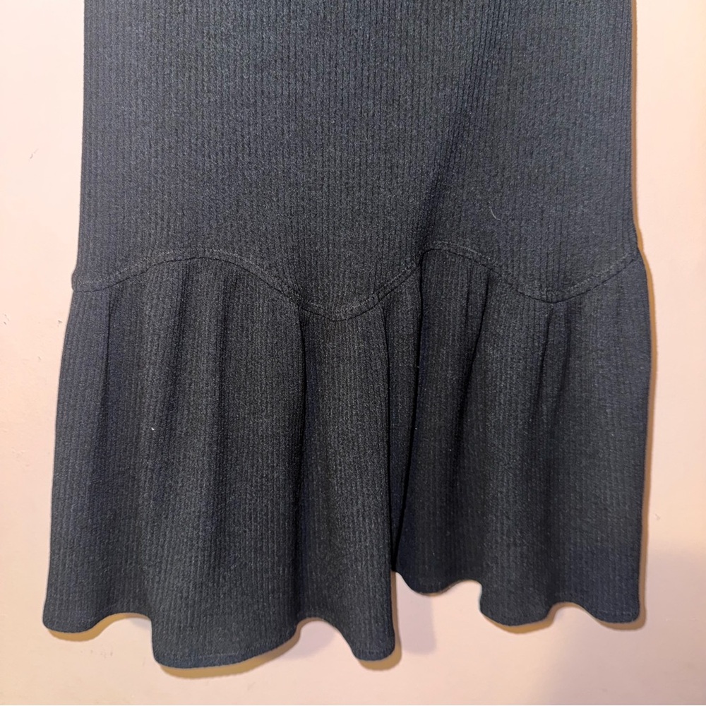 Rebecca Taylor Black One Shoulder Ruffle Jersey Dress Size XS NWOT! - Picture 4 of 10